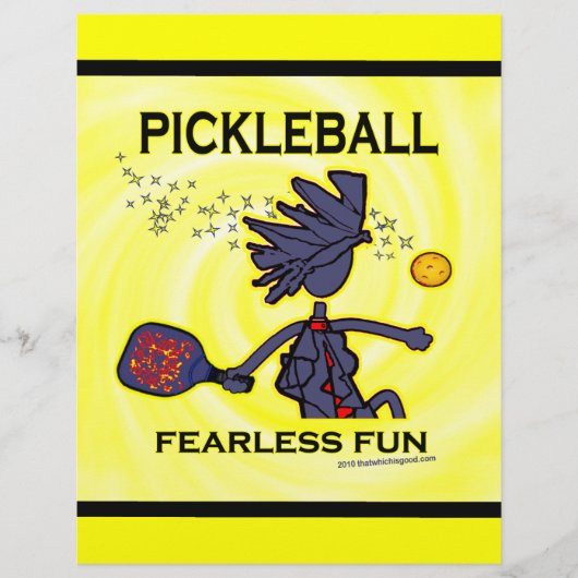 Prospectus 21,6 Cm X 24,94 Cm Pickleball Fearless (Devant)