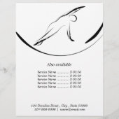 Prospectus 21,6 Cm X 24,94 Cm Pilates Pose Side Pli Flyer (Dos)