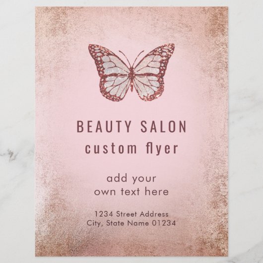 Prospectus 21,6 Cm X 24,94 Cm Pink butterfly (Devant)