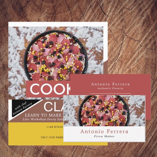 Prospectus 21,6 Cm X 24,94 Cm Pizza fraîche, classes de Cuisines Publicité