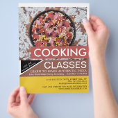 Prospectus 21,6 Cm X 24,94 Cm Pizza fraîche, classes de Cuisines Publicité (main)