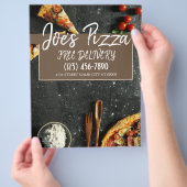 Prospectus 21,6 Cm X 24,94 Cm Pizza Shop Restaurant Flyer (main)