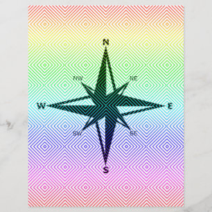 Prospectus 21,6 Cm X 24,94 Cm points cardinaux, rome spectral