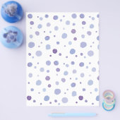 Prospectus 21,6 Cm X 24,94 Cm pois peint à la main (Simple)