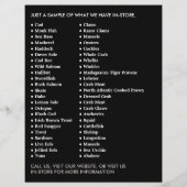 Prospectus 21,6 Cm X 24,94 Cm Poissonnerie rustique / Épouse, publicité pour le  (Dos)