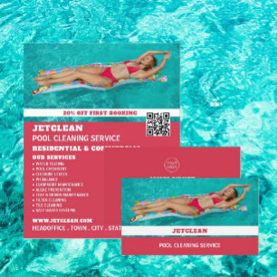 Prospectus 21,6 Cm X 24,94 Cm Portrait Bather Femelle, Nettoyage De Piscine