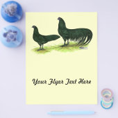 Prospectus 21,6 Cm X 24,94 Cm Poulets noirs de Sumatra (Simple)