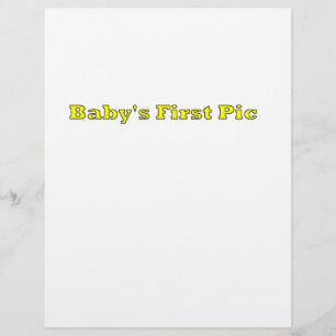 Prospectus 21,6 Cm X 24,94 Cm Première photo du bébé Le MUSÉE Zazzle Cadeaux
