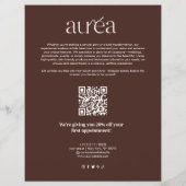 Prospectus 21,6 Cm X 24,94 Cm Prix de promotion du maquillage de salon (Dos)