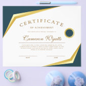 Prospectus 21,6 Cm X 24,94 Cm Prix d'excellence pour certificat professionnel (Simple)