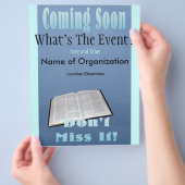 Prospectus 21,6 Cm X 24,94 Cm Prochainement Flyer bleu (main)