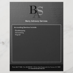 Prospectus 21,6 Cm X 24,94 Cm Professionnel élégant moderne Gris noir Flyer