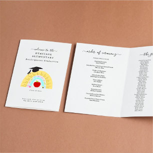 Prospectus 21,6 Cm X 24,94 Cm Programme de fin d'année de maternelle et de jardi