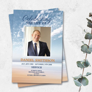 Prospectus 21,6 Cm X 24,94 Cm Programme de services funéraires Célébration de Li