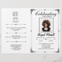 Programme funéraire | Célébrer Le Voyage | FP0017