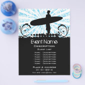 Prospectus 21,6 Cm X 24,94 Cm Promotion d'événement surf (Simple)