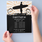 Prospectus 21,6 Cm X 24,94 Cm Promotion d'événement surf (main)