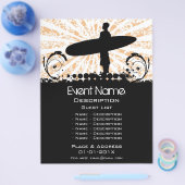 Prospectus 21,6 Cm X 24,94 Cm Promotion d'événement surf (Simple)