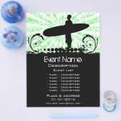 Prospectus 21,6 Cm X 24,94 Cm Promotion d'événement surf (Simple)