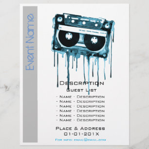 Prospectus 21,6 Cm X 24,94 Cm Promotion d'événements musicaux