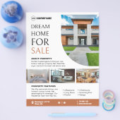 Prospectus 21,6 Cm X 24,94 Cm Propriétés immobilières Flyer personnalisé (Simple)