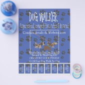 Prospectus 21,6 Cm X 24,94 Cm Publicité Flyers promotionnels Chien Marche (Simple)