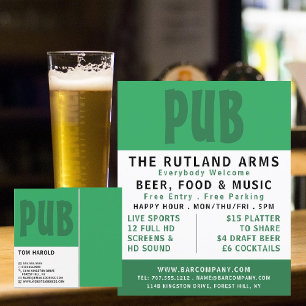 Prospectus 21,6 Cm X 24,94 Cm Publicité moderne Bold, Pub/Brasserie