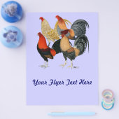 Prospectus 21,6 Cm X 24,94 Cm Quatre gamecocks (Simple)