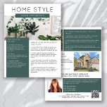Prospectus 21,6 Cm X 24,94 Cm Real Estate March Newsletter Promotional<br><div class="desc">🏡 This HOME STYLE real estate marketing newsletter will raise your brand awareness and generate new leads. The modern design will catch the eye of your potential clients and let them know that you are the friendly, knowledgeable real estate agent. 📝 The template is easy to edit using the personalization...</div>