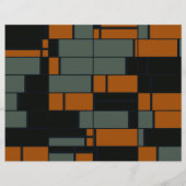 Prospectus 21,6 Cm X 24,94 Cm rectangles orange vert (Dos)