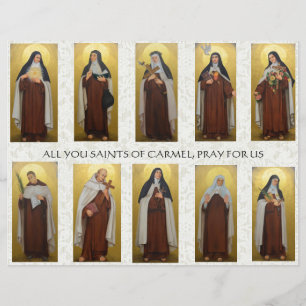 Prospectus 21,6 Cm X 24,94 Cm Religieuses Carmélites Moniales Prêtres Prière Cat