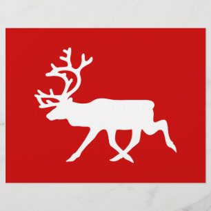 Prospectus 21,6 Cm X 24,94 Cm Rennes blanches / Silhouette caribou