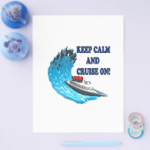 Prospectus 21,6 Cm X 24,94 Cm Restez Calme Et Croisière (Simple)