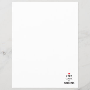 Prospectus 21,6 Cm X 24,94 Cm Restez calme Je suis Cuisine