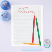 Prospectus 21,6 Cm X 24,94 Cm Retour À L'École (Simple)