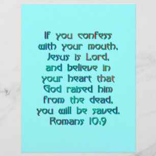 Prospectus 21,6 Cm X 24,94 Cm Romains 10:9