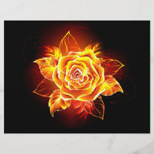 Prospectus 21,6 Cm X 24,94 Cm Rose de feu en fleurs
