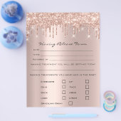 Prospectus 21,6 Cm X 24,94 Cm Rose de libération d'exonération de responsabilité (Simple)