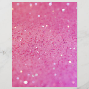 Prospectus 21,6 Cm X 24,94 Cm Rose Néon Pailleté Étincelle