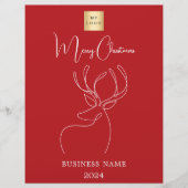Prospectus 21,6 Cm X 24,94 Cm Rouge blanc abstrait rennes Noël (Devant)