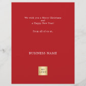 Prospectus 21,6 Cm X 24,94 Cm Rouge blanc abstrait rennes Noël (Dos)