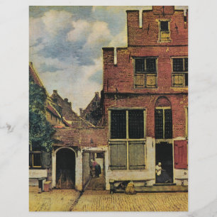 Prospectus 21,6 Cm X 24,94 Cm Rue de Johannes Vermeer à Delft (vers 1660)