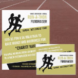 Prospectus 21,6 Cm X 24,94 Cm Runner Silhouette, Carity Run-Walk-a-Thon Event<br><div class="desc">Runner Silhouette,  Charity Run-Walk-a-Thon Event Publicité Flyer par The Carte de visite Store.</div>