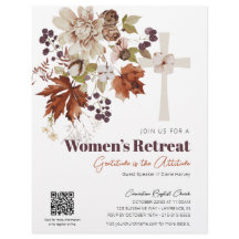 Rustic Fall Floral Women's Church Retraite