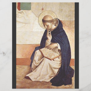 Prospectus 21,6 Cm X 24,94 Cm Saint Dominique par Fra Angelico Renaissance Beaux