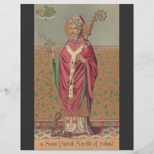 Prospectus 21,6 Cm X 24,94 Cm Saint Patrick d'Irlande Art celtique sacré