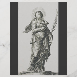 Prospectus 21,6 Cm X 24,94 Cm Sainte Agathe de Sicile Grâce Volcanique Art