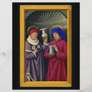 Prospectus 21,6 Cm X 24,94 Cm Saints Cosmas et Damian par Jean Bourdichon