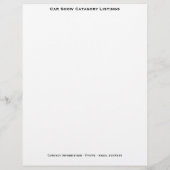 Prospectus 21,6 Cm X 24,94 Cm Salon automobile (Dos)