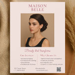 Prospectus 21,6 Cm X 24,94 Cm Salon Élégant<br><div class="desc">Attrapez votre attention avec ce flyer au design exquis, où l'élégance intemporelle et le raffinement moderne. La palette de rougeurs raffinée associée à des tons sépia chaleureux évoque une ambiance luxueuse et sereine, parfaite pour des salons de beauté haut de gamme. La typographie mêle les polices serif classiques à la...</div>